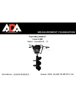 Preview for 1 page of Ada GroundDrill-12 Operating Manual