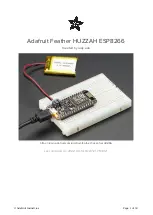 Предварительный просмотр 1 страницы Adafruit Feather HUZZAH ESP8266 Manual