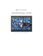 Adafruit UDA1334A Manual preview