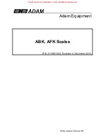 Предварительный просмотр 1 страницы Adam Equipment ABK 120 User Manual