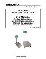 Adam Equipment ABK Series User Manual предпросмотр