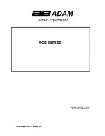 Предварительный просмотр 1 страницы Adam Equipment ACB-1200H Manual