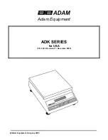 Adam Equipment ADK 10 User Manual preview