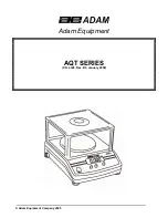 Adam Equipment AQT Series Manual предпросмотр