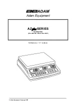 Adam Equipment AZplus 15 Manual предпросмотр