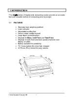 Предварительный просмотр 5 страницы Adam Equipment AZplus 15 Manual