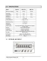 Предварительный просмотр 5 страницы Adam Equipment BFW 150 Manual