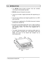 Предварительный просмотр 4 страницы Adam Equipment CBC 15M CBC 30M User Manual