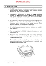 Предварительный просмотр 4 страницы Adam Equipment CBK series User Manual