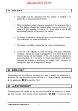 Предварительный просмотр 11 страницы Adam Equipment CBK series User Manual