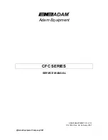 Adam Equipment CFC SERIES Service Manual предпросмотр