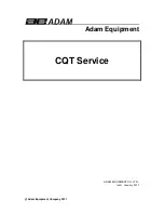 Adam Equipment CQT 1501 Service предпросмотр