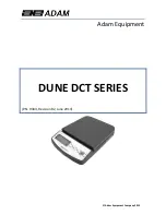 Предварительный просмотр 1 страницы Adam Equipment DCT 2000 User Manual