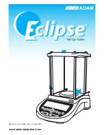 Adam Equipment ECLIPSE Setup Manual preview