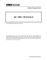 Adam Equipment GBK 120 Manual preview