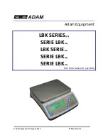 Adam Equipment LBK- 6/12a Manual предпросмотр