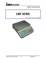 Preview for 34 page of Adam Equipment LBK- 6/12a Manual