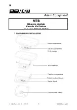 Предварительный просмотр 14 страницы Adam Equipment MTB Manual