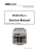 Adam Equipment NCSA 20plus Service Manual preview