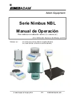 Preview for 157 page of Adam Equipment Nimbus NBL Serie Operating Manual