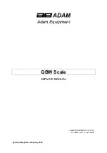 Adam Equipment QBW 1.5 Service Manual preview