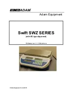 Adam Equipment SWZ 15D User Manual предпросмотр