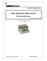 Предварительный просмотр 46 страницы Adam Equipment WBW 1.5M Manual