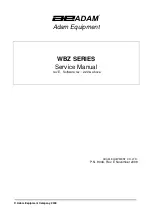 Adam Equipment WBZ 15 Service Manual предпросмотр