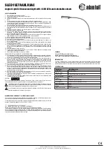 Preview for 1 page of Adam Hall SLED 1 ULTRA XLR 3 AC Quick Start Manual