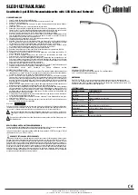 Preview for 2 page of Adam Hall SLED 1 ULTRA XLR 3 AC Quick Start Manual