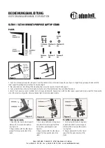 Preview for 1 page of Adam Hall SLT001 User Manual