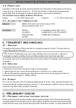 Предварительный просмотр 4 страницы Adam Pumps PA 8050 Use And Maintenance Manual