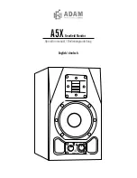 Adam A5X Operation Manual предпросмотр