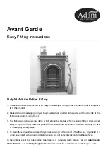 Adam Avant Garde Easy Fitting Instructions предпросмотр