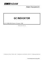 Preview for 1 page of Adam GC INDICATOR Manual