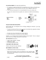 Предварительный просмотр 7 страницы Adam iRad Use & Care Manual