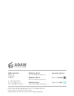 Предварительный просмотр 32 страницы Adam S3X-H Operation Manual