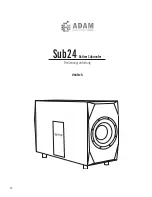 Preview for 12 page of Adam Sub24 Operation Manual