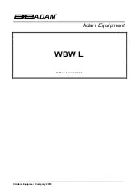 Adam WBW 16 L User Manual preview