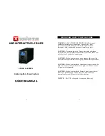 Preview for 1 page of Adams 650VA User Manual