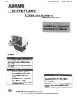 Preview for 1 page of Adams SPEEDFLAME Operating Manual