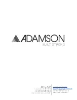 Предварительный просмотр 8 страницы Adamson Systems Engineering M15-A/P Information Booklet