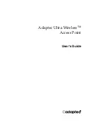 Adaptec 2012500 - Ultra Wireless Access Point User Manual предпросмотр