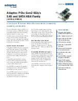 Adaptec 6405H Datasheet preview