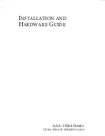 Preview for 1 page of Adaptec AAA-130SA SERIES Installation And Hardware Manual