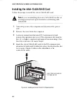 Предварительный просмотр 18 страницы Adaptec AAA-130SA SERIES Installation And Hardware Manual