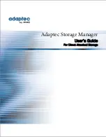 Adaptec Storage Manager User Manual preview