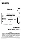 Preview for 1 page of Adaptec Trantor T260 Hardware Installation Manual