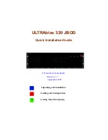 Adaptec ULTRAbloc 320 JBOD Quick Installation Manual preview
