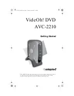 Предварительный просмотр 1 страницы Adaptec VideOh! DVD
AVC-2210 Getting Started